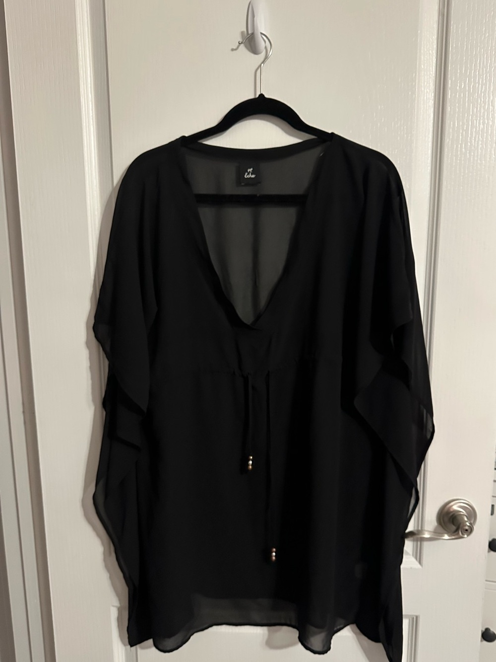 Echo Black Sheer Swimsuit Cover Up